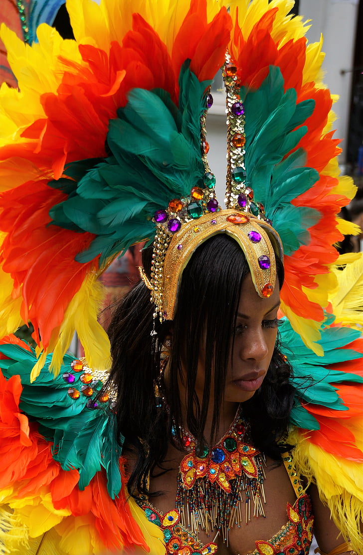 nottinghill, carnival, london, headgear, costume, female