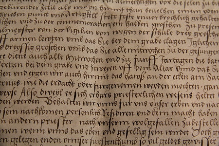 Alemán antiguo, escritura a mano, Carta vieja, Extracto, Letras, escrito, escrito a mano