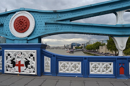 London, England, Tower bridge, Storbritannia, landemerke