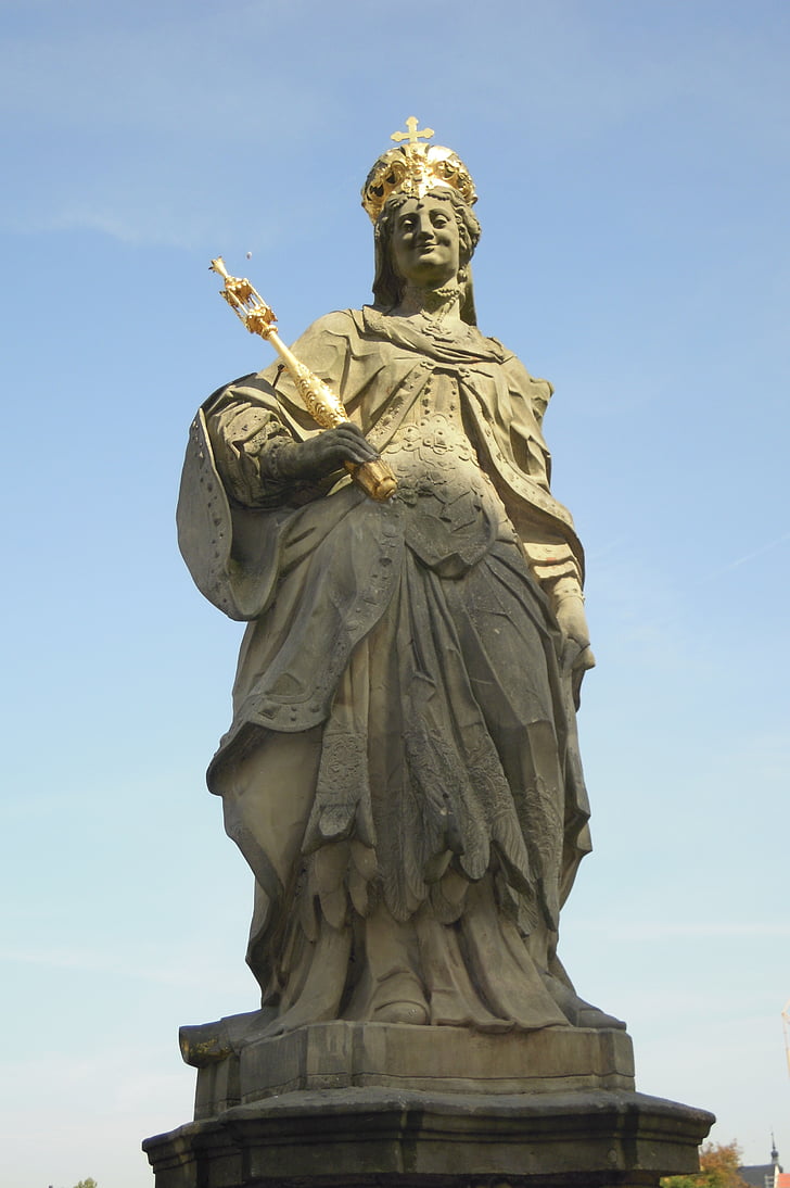 Кунегунда Чеська, Статуя, камінь, золото, Кам'яна фігура, скульптура