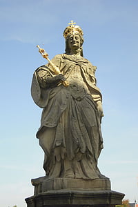 Cunégonde, statue de, Pierre, Or, figure Pierre, sculpture