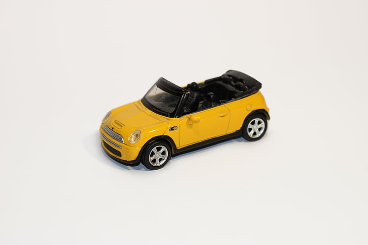 auto, Mini, Minicooper, Maquette, hračka, makro