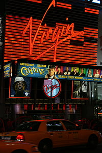 Virgin butikk, Times square, Manhattan, New york, Lagre, Megastore, butikk