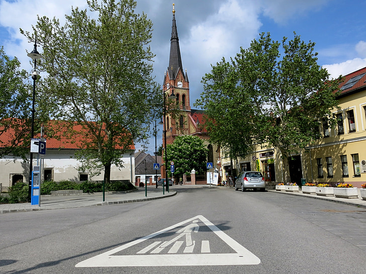 kirke, Csepel Sziget i Budapest, ráckeve, sebra, gyalogátkelő, asfalt, byen