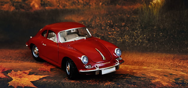Porsche 356, спортивный автомобиль, модель автомобиля, лес, модель, спортивный, транспортное средство