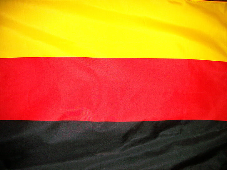 Vokietija, vėliava, Vokiečių, simbolis, nacionalinės, Europoje, šalies