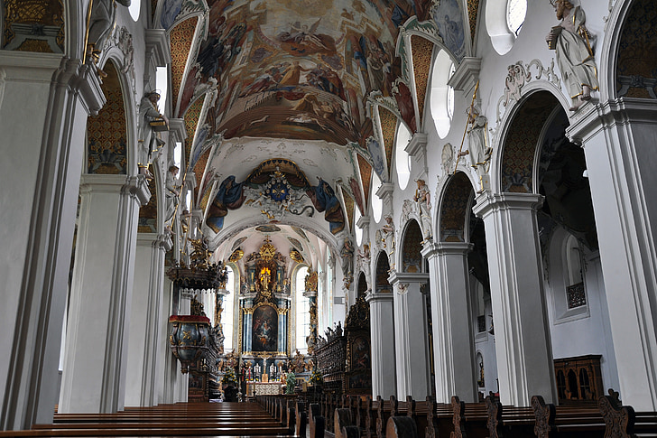 kláštor, kostol, náboženstvo, Švábska, Bad schussenried, Svätý, Katolícka