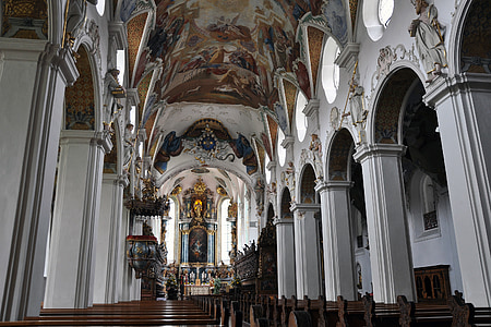 Manastirea, Biserica, religie, Schwaben, Bad schussenried, Sfânt, catolic