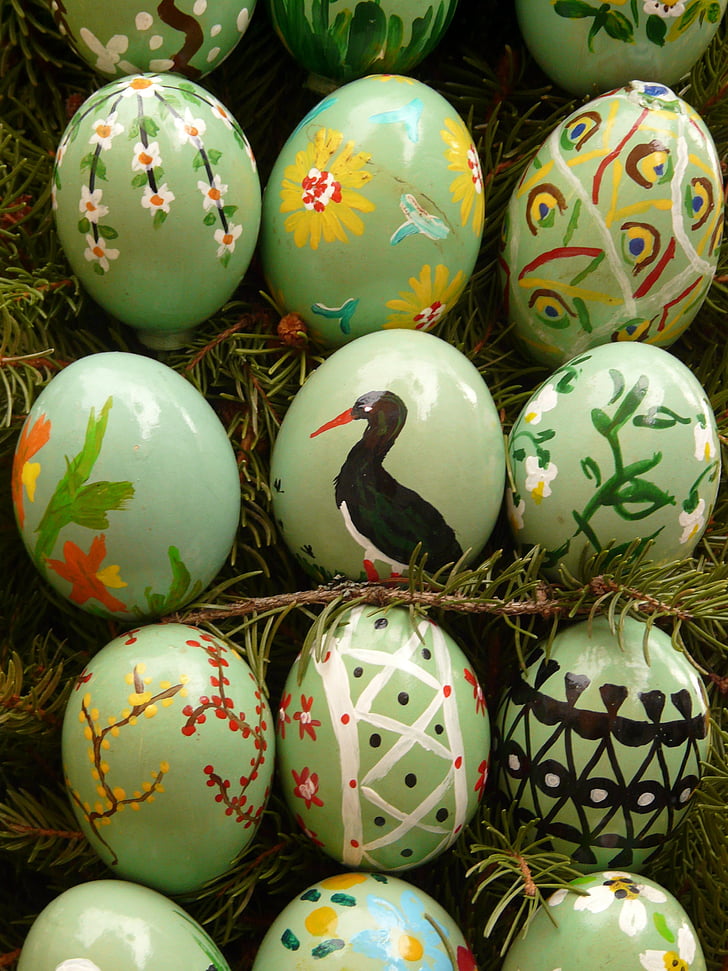trứng Phục sinh, Lễ phục sinh, Sơn, sơn trứng Phục sinh, trứng Phục sinh, quả trứng, bức tranh