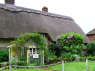 maja, õlgkatus katus, Avaleht, Thatch, Cottage, riigi, talu