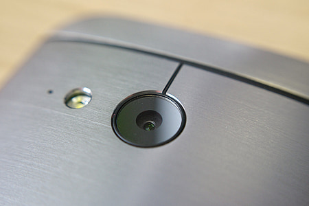 šikovný fotoaparát, fotoaparát, HTC, jeden, HTC one mini 2, Smartphone, Android, stříbrná