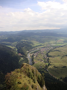 Σλοβακία, βουνό, τοπίο, παραθεριστικές κατοικίες, Προβολή, τρεις korony, pieniny