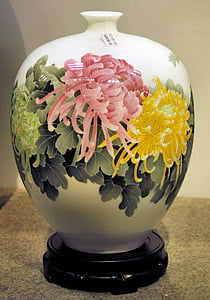 vase, décoration, Chine, embellissement, pot, urn