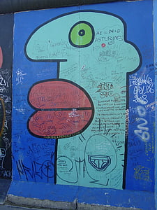 graffiti, fal, Városi Művészeti, Berlin