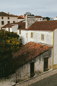 town, buildings, houses, roofs, old, urban, exterior