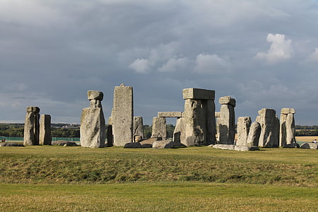 古代, 建筑, 艺术, 夏时制, 英格兰, 草, 具有里程碑意义