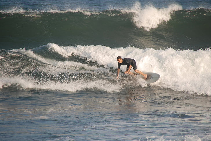 persona que practica surf, mar, ola, deporte, Océano, Playa, al aire libre