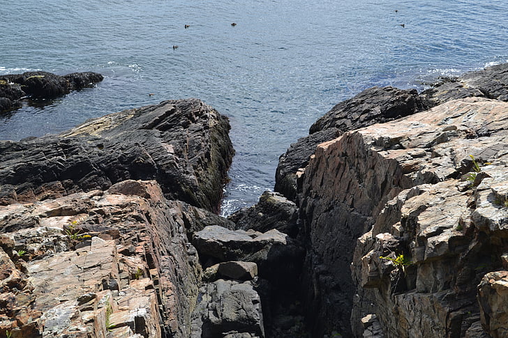 penya-segats, roques, oceà, Mar, natura, l'aire lliure, cel