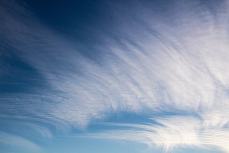nuvem, céu, nuvens se formam, cloudscape, azul, Cirrus, humor