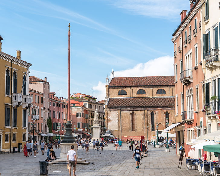 Venetië, Italië, het platform, Europa, reizen, Straat, Toerisme
