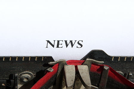 typewriter, news, logo, title