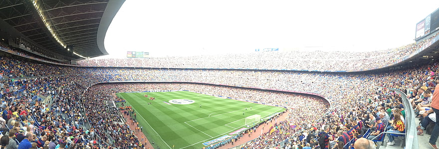 more than a club, stadium, camp nou, barca, fc barcelona, the league, grandstand