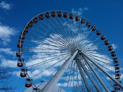 eventyr, rekreasjon, karneval, Ferris, hjul, Pier, Park