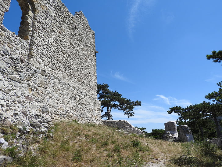 Castell de mödling, burgruine, Castell, història, ruïna antiga, dia, arquitectura