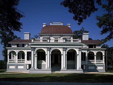 arhitektuur, Antebellum, Plantation, Ajalooline, Mansion, Kensington, maja