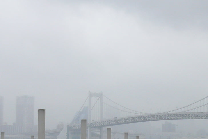 niebla, mojado de enfriamiento, Japón, Qi