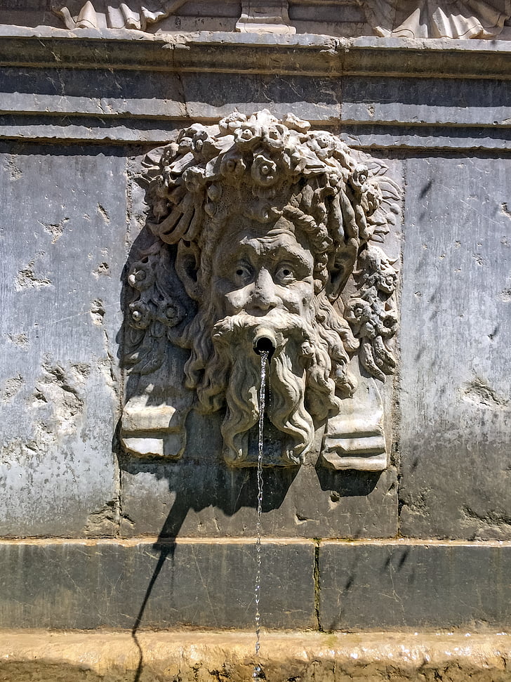 fontanas, vandens, akmuo, Granada, Alhambra, Ispanija, Andalūzija