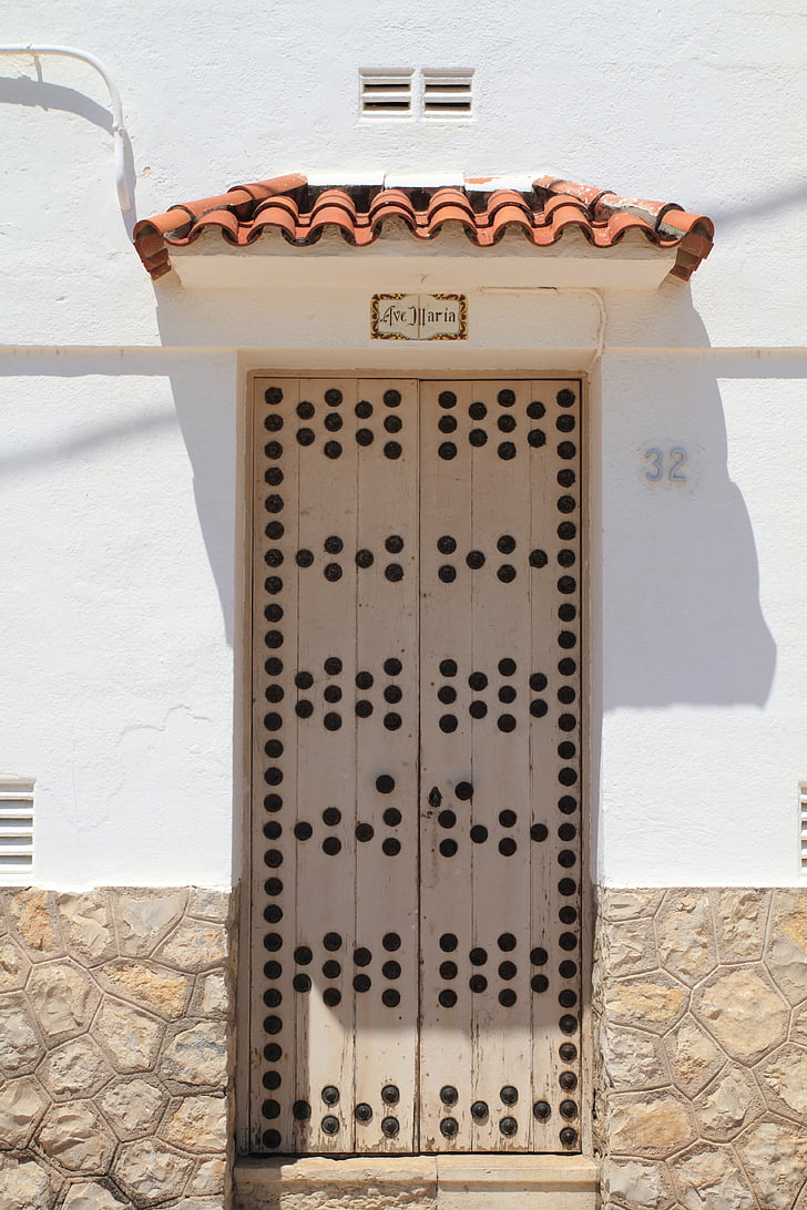 Catalogne, komaruga, porte, architecture, portes, rue, traditionnel