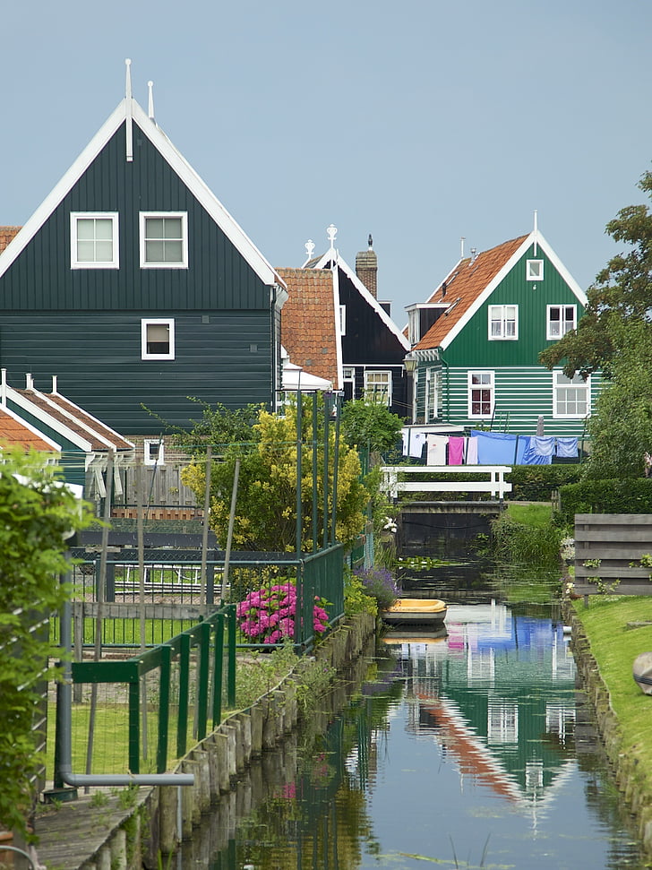 σήματα, Ολλανδία, Ολλανδία, σπίτι, αρχιτεκτονική, κτίριο κατοικιών, σε εξωτερικούς χώρους