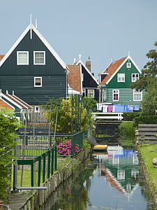 oznake, Nizozemska, Nizozemska, kuća, arhitektura, stambene zgrade, na otvorenom