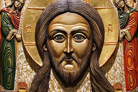 Jesús, icona, treba, el Museu de les icones, religió, close-up, estàtua