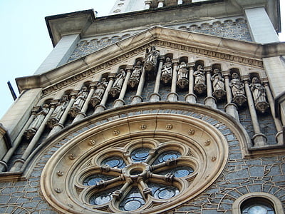 church tower, rosacea, church of consolation, são paulo