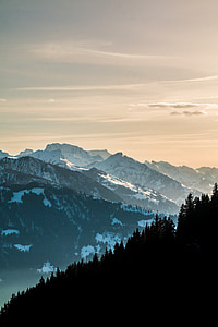 Beatenberg, Hora, Bernese oberland, Švýcarsko, Rock, alpské, Niederhorn
