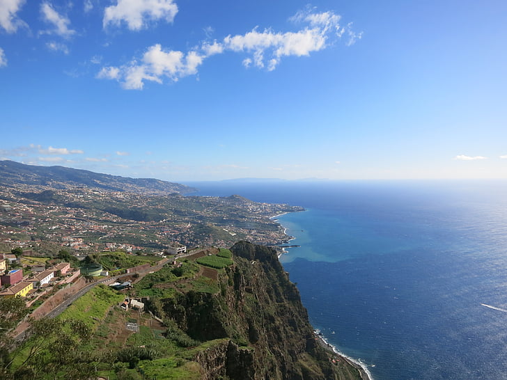 Madeira, más alto steilküste de Europa, mar, panorama, Costa, naturaleza, verano