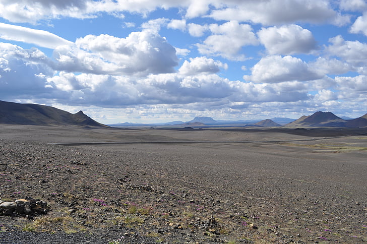 Исландия, пейзаж, отпадъци, пустош, пустиня, природата