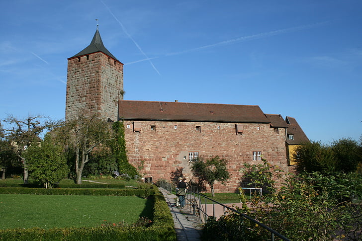 Burg rothenfels, Placera, Bayern, naturen, landskap, Visa, Holiday