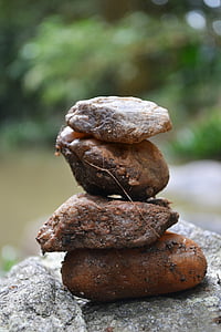 batu, batu, Sungai, batu-batu sungai, alam, Sri lanka, Ceylon