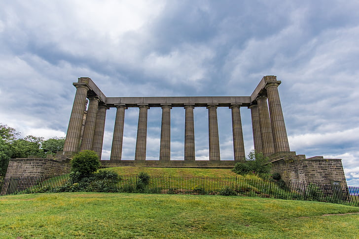 Národní památník Skotsko, Edinburgh, Národní, Památník, Skotsko, Hill, nedokončené