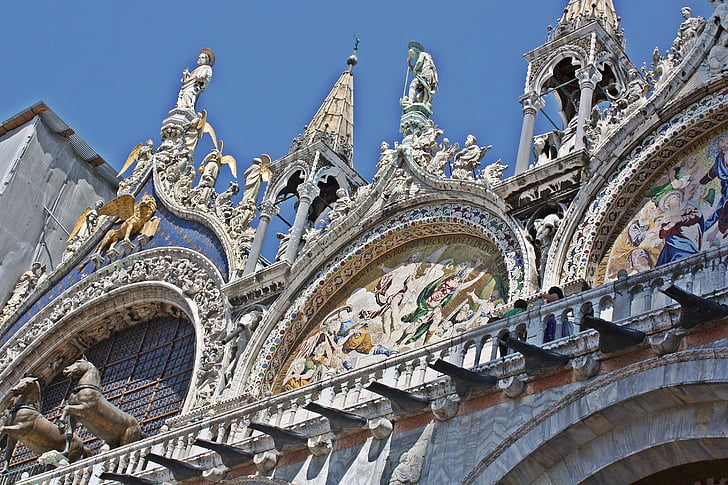 Nhà thờ st, thương hiệu, Venice, basilica, tác phẩm điêu khắc, Trang trí, kiến trúc