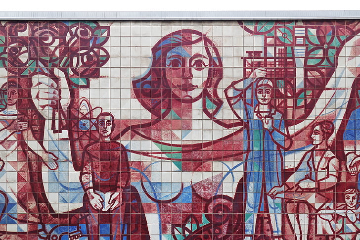 Mosaico, opera d'arte, arte, arte di strada, Graffiti, comunicazione, giorno