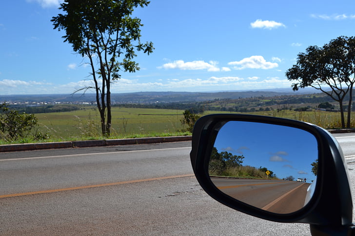 voiture, route, Cerrado, chemin d’accès, asphalte, caméra de marche arrière, autoroute