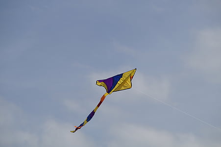 dragons, toys, fly, sky, colorful, blue, kites rise