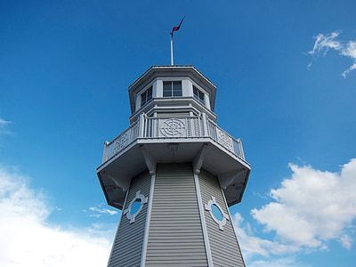 Lighthouse, sinine, taevas, Landmark, Tower, arhitektuur, Turism