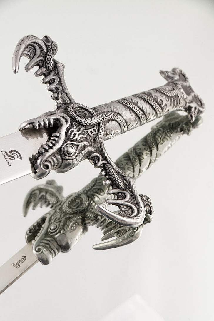 mõõk, käepide, ornament, relva, nuga, võitlus