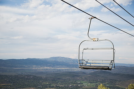 landscape, photography, cable, car, chairlift, aerial, view