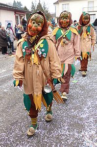 dilluns de Carnaval, strassenfasnet, màscara de fusta, Grup Gremi